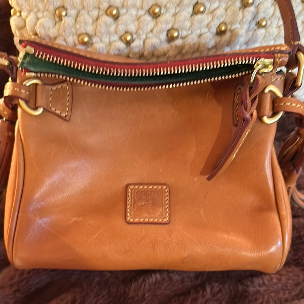 Dooney & Bourke Tan Leather Shoulder Bag